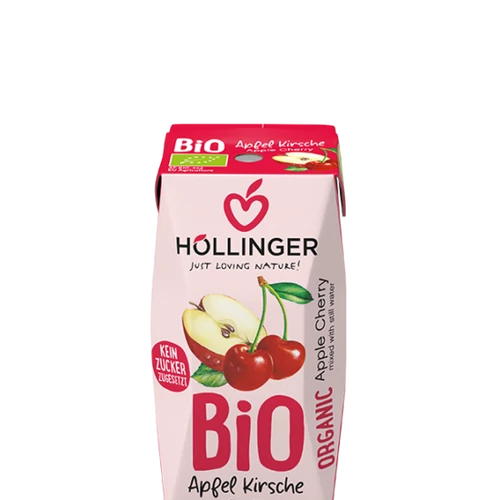 Höllinger bio alma-meggy gyümölcslé 200ml