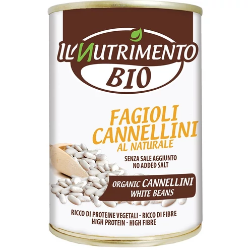 Il Nutrimento bio Fagioli Cannellini fehér bab konzerv 400g
