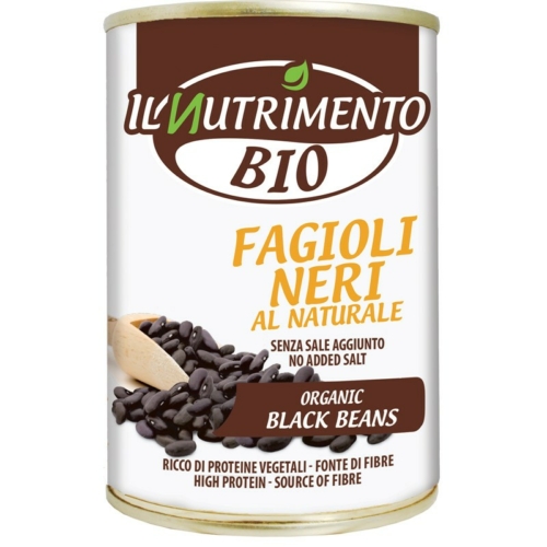 Il Nutrimento bio fekete bab konzerv 400g