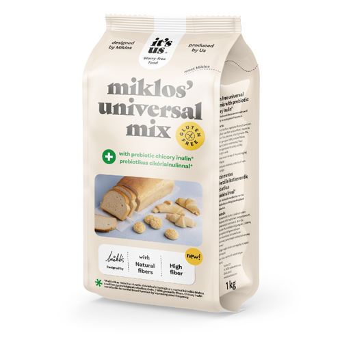 It's us Miklós' universal mix plus lisztkeverék prebiotikus cikóriainulinnal 1000g