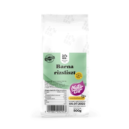 Its-us-Naturbit barna rizsliszt 500g