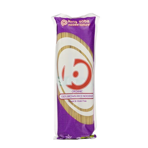 King Soba bio gluténmentes barnarizs spagetti tészta 250g