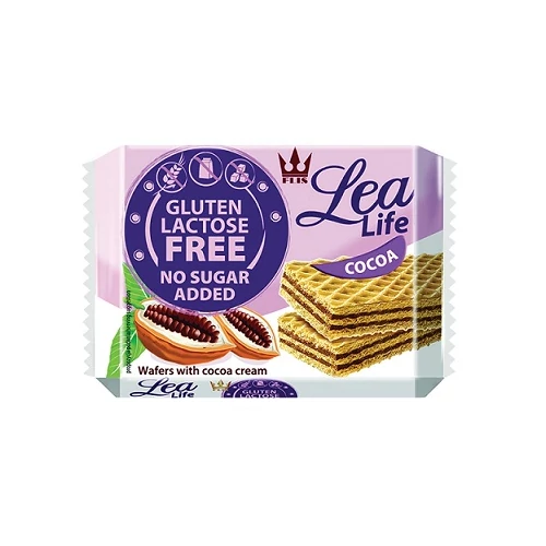Lea Life kakaó krémmel töltött glutén- és laktózmentes ostya 95g