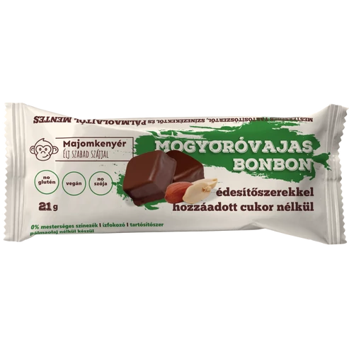 Majomkenyér mogyoróvajas bonbon szelet 21g