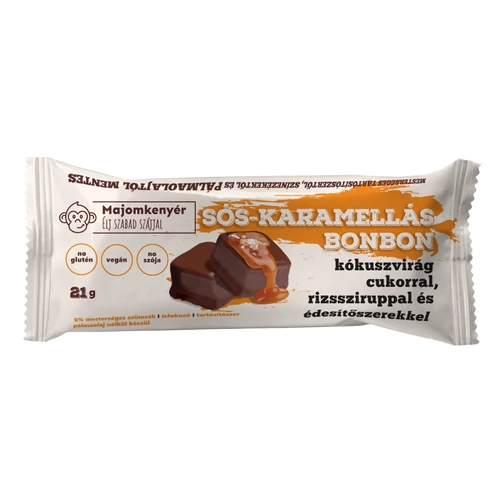 Majomkenyér sós-karamellás bonbon szelet 21g