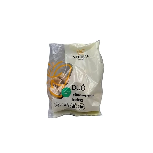 Natural gluténmentes duó keksz - kókuszos epres 150g