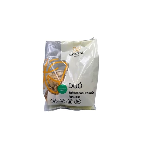 Natural gluténmentes duó keksz - kókuszos kakaós 150g