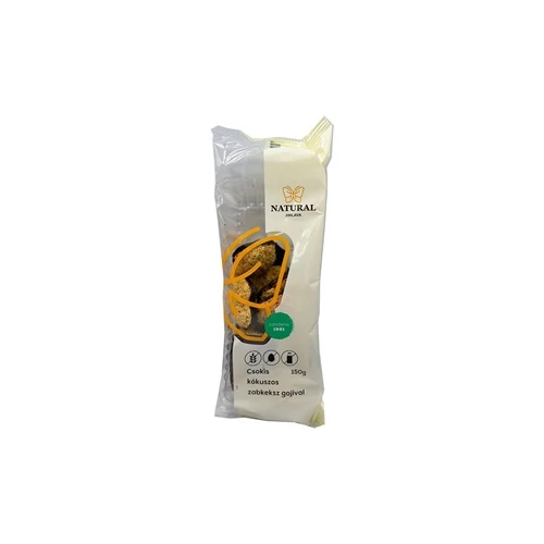 Natural gluténmentes zabkeksz csokival, kókusszal és gojival 150g