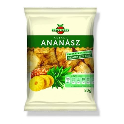 Naturfood aszalt ananász 80g