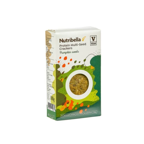 Nutribella tökmagos vegán protein kréker 108g