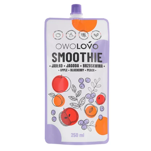 Owolovo alma-áfonya-őszibarack smoothie 250g