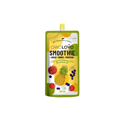 Owolovo alma-ananász-feketeribizli smoothie 250ml