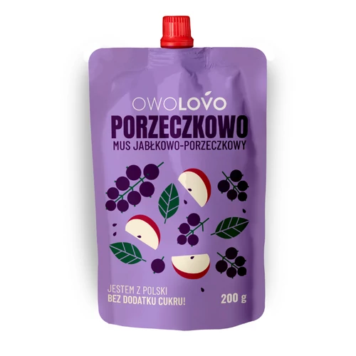Owolovo 100% alma-feketeribizli gyümölcspüré 200g
