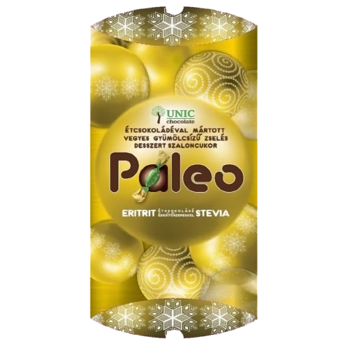 Unic chocolate Paleo citrom, narancs, málna zselés szaloncukor édesítőszerrel 250g
