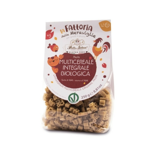 Pasta Natura bio gluténmentes teljes kiőrlésű többgabonás tészta gyermekeknek 250g