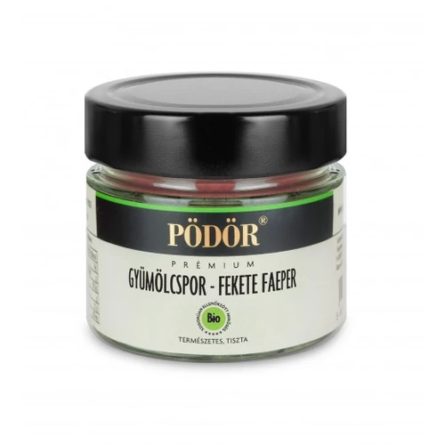 Pödör bio gyümölcspor - fekete faeper 100g