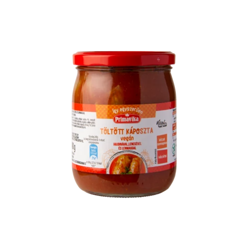 Primavika vegán töltött káposzta hajdinával, lencsével és lenmaggal 480g