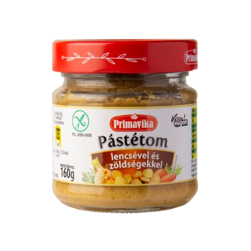 Primavika zöldségpástétom lencsével 160g