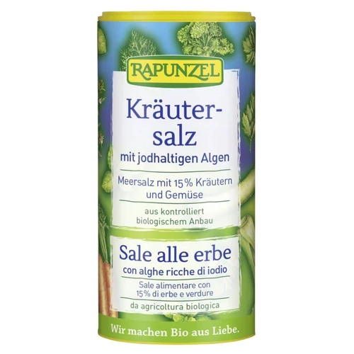 Rapunzel bio fűszersó jódtartalmú algával 125g