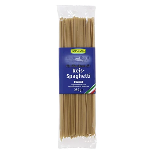 Rapunzel bio teljes kiőrlésű gluténmentes rizstészta spagetti 250g