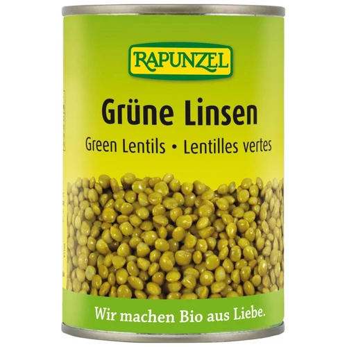 Rapunzel bio zöld lencse konzerv 400g