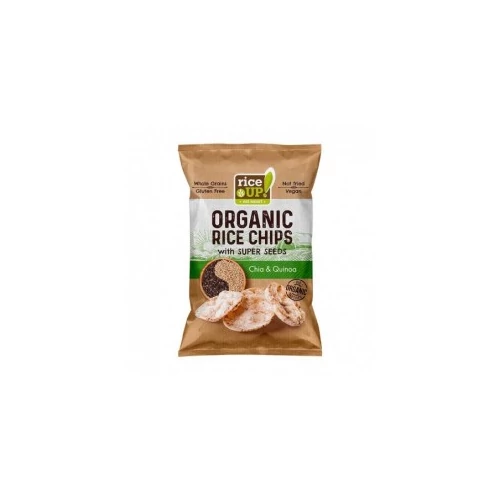 Rice Up bio barna rizs chips chia maggal és quinoával 25g