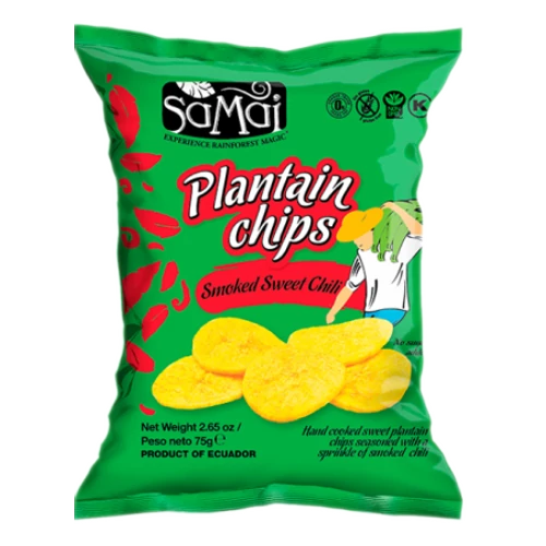 Samai Plantain főzőbanán chips - édes chilis 75g