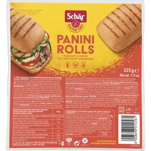 Schär gluténmentes panini rolls 225g
