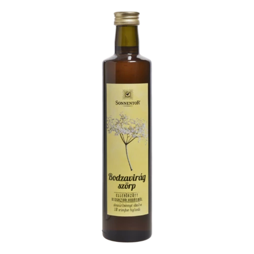 Sonnentor bio cukormentes bodzavirág szöp 500ml