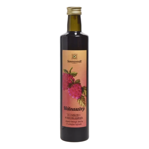 Sonnentor bio cukormentes málnaszörp 500ml
