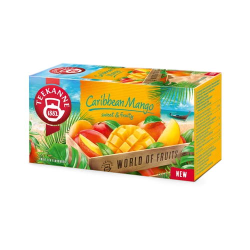 Teekanne Caribbean mangó ízű gyümölcstea - 20 filter 45g