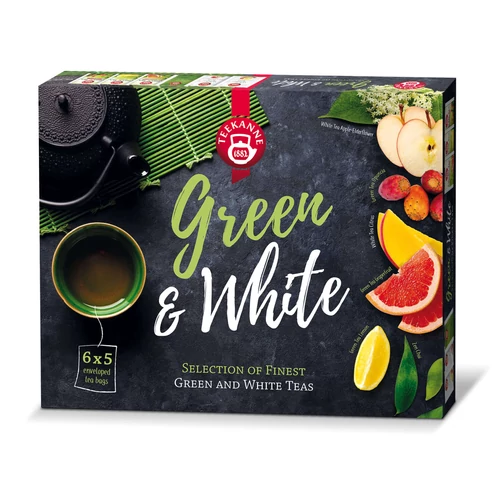 Teekanne Green and White - zöld és fehér tea válogatás - 30 filter 47,5g