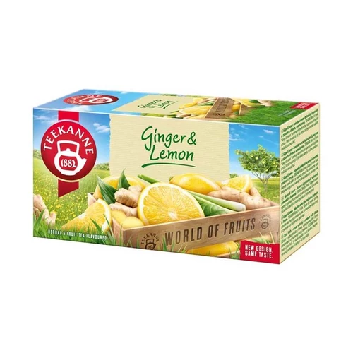 Teekanne Ginger Lemon - gyömbéres citromos gyümölcstea - 20 filter 35g