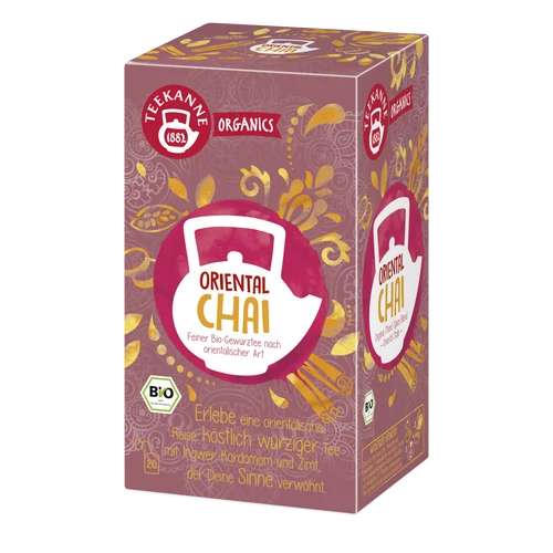 Teekanne Organics Oriental Chai - bio fűszeres teakeverék 20 filter 36g