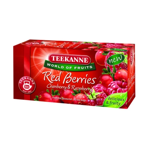 Teekanne Red Berries - vörösáfonyás málnás gyümölcstea - 20 filter 45g
