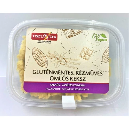 Tiszta Ízek gluténmentes kakaós-vaníliás keksz 180g