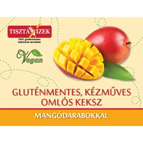 Tiszta Ízek gluténmentes keksz mangódarabokkal 180g