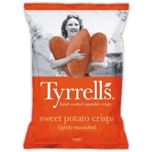 Tyrrell's édesburgonya chips - enyhén sós 125g