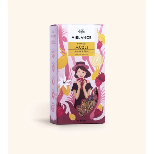 Viblance ropogós müzli málna és chia 300g