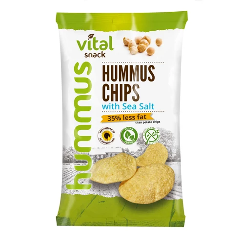 Vital Golden Snack humusz chips tengeri sóval 65g