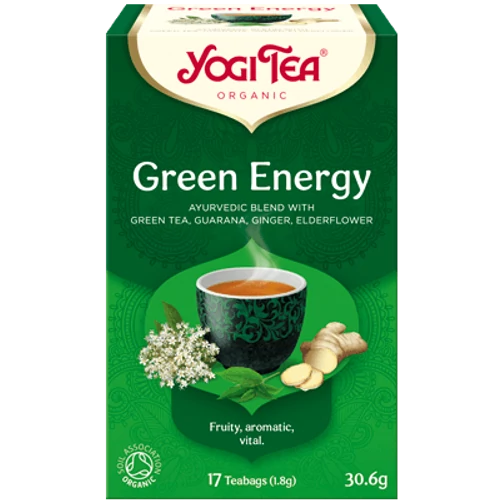 Yogi Tea Green Energy - energizáló bio zöld tea - 17 filter 30,6g