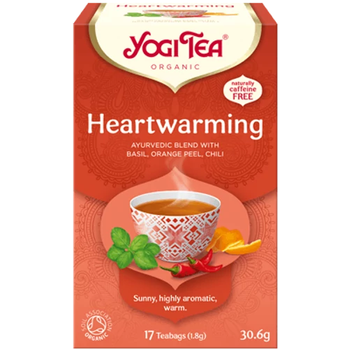 Yogi Tea Heartwarming - szívmelengető bio tea - 17 filter 30,6g