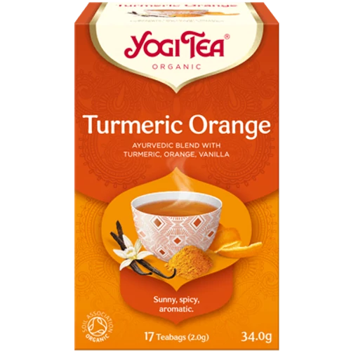 Yogi Tea Kurkuma Orange - kurkuma narancs bio tea - 17 filter 34g