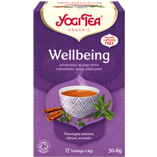 Yogi Tea Wellbeing - jó közérzet bio tea - 17 filter 30,6g