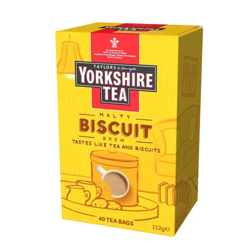 Yorkshire Tea Biscuit - fekete tea keksz ízesítéssel 40 filter 112 g